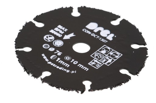 DREL Pílový kotúč na rezanie dreva, kovu, PVC pre PÍLU 76 x 10 mm