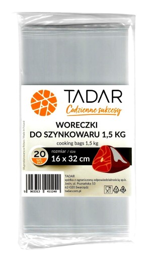 Vrecúška na mäso do Šunkovar 1,5 KG Šunkovar 20 ks.