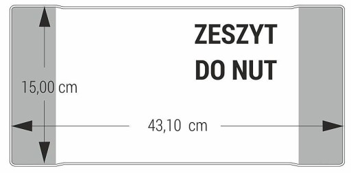 Obal na notový zápisník - 1 ks 150x431