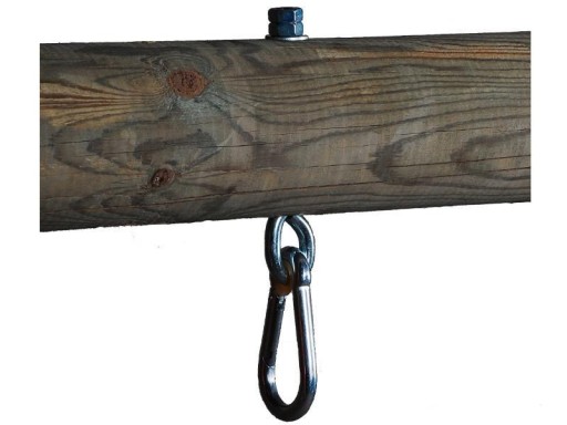Držiak háku, M12 140 mm priechodný závesný záves