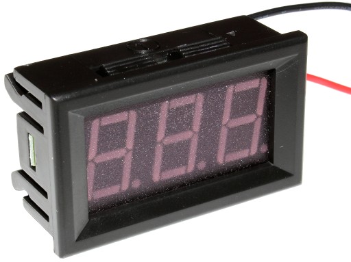 MERAČ NAPÄTIA LED VOLTMETER DC 3-30V ČERVENÁ