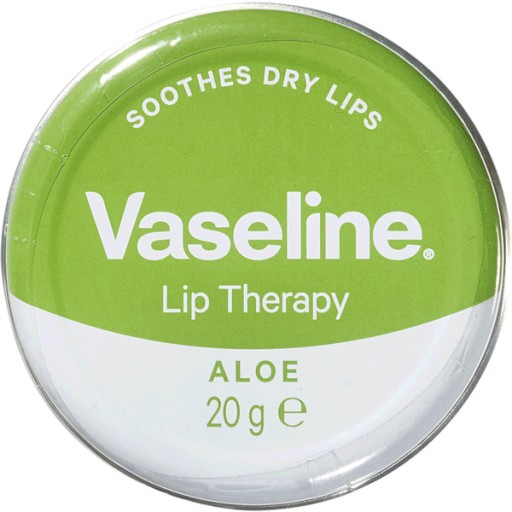 Vaseline Lip Therapy Tin Aloe balzam na pery v kovovej dóze 20 g