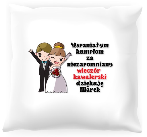 SVADOBNÝ VANKÚŠEK ĎAKUJEME DARUJETE VAŠE MENO