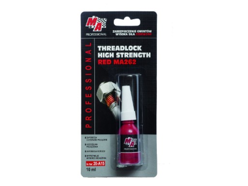 BEZPEČNOSŤ NITÍ SILNÁ 10ML ČERVENÁ - ODOLNÁ MA262 / BLISTER / MA