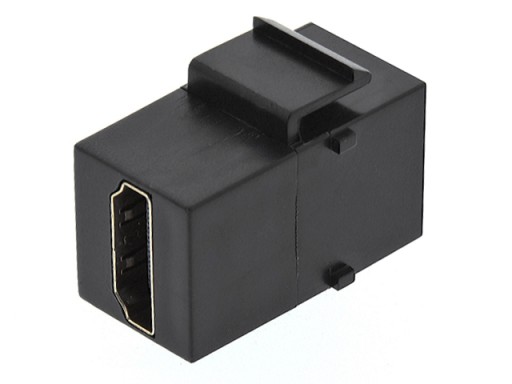 HDMI zásuvka-zásuvka UHD 4K/30Hz konektor, typ KEYSTONE, čierny