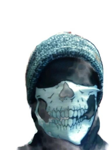 Šatka Bandana Skull Face Cover Ochranná šatka Lebka na motorku
