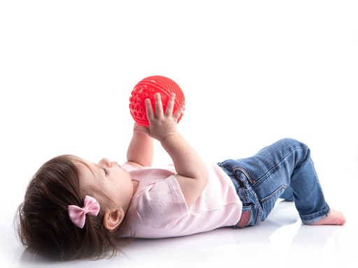 Hryzátko SENSORY ball 4 textúr HAND DEVELOPMENT