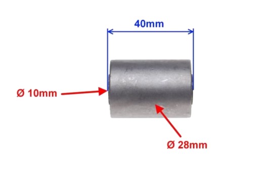 BUSHING RAM BUSHING 10x28x40 ATV QUAD BASHAN