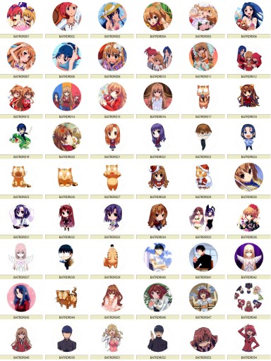 Manga Anime Toradora Pins! VEĽA VZOROV