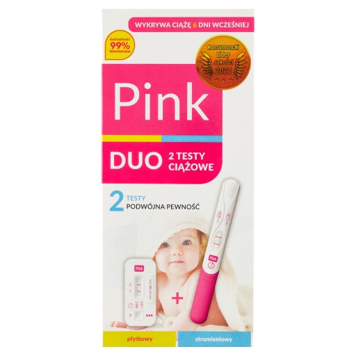 PINK DUO Hydrex doštička + tryskový tehotenský test
