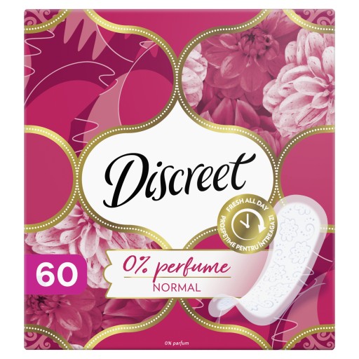 Diskrétne hygienické vložky Normal bez zápachu 60 kusov