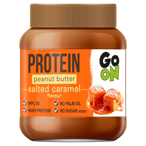 Sante Arašidové maslo s karamelom Go On Protein Arašidy 350 g