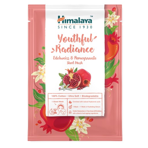 HIMALAYA maska na látkovom pláte mladistvý lesk s plesňou a granátovým jablkom 1 ks