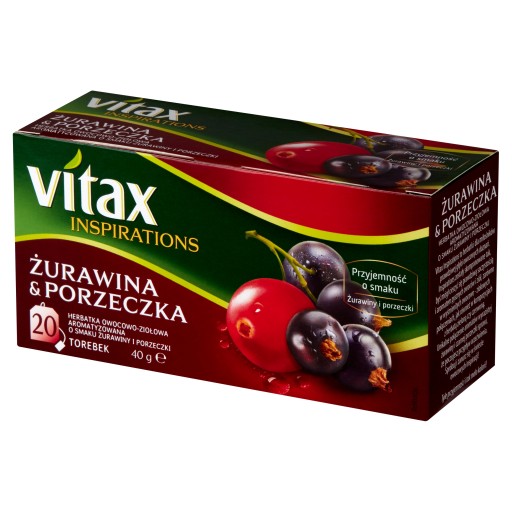 Vitax Cranberry Ríbezľový čaj 20tb