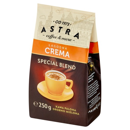 Káva ASTRA, MILD Crema, jemne mletá, 250 g
