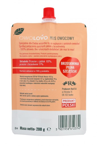 Owolovo jablková omáčka 200 g