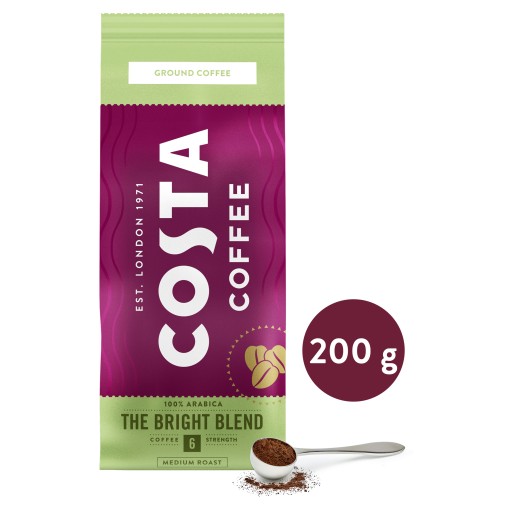 Costa Coffee Bright Blend mletá káva 200g