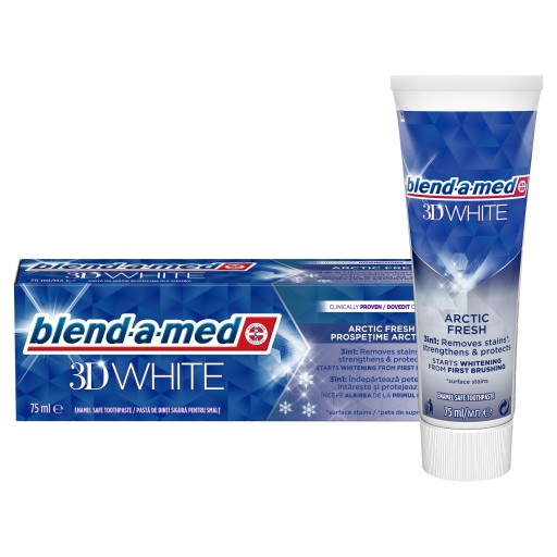 Blend-a-med 3D biela arktická svieža zubná pasta