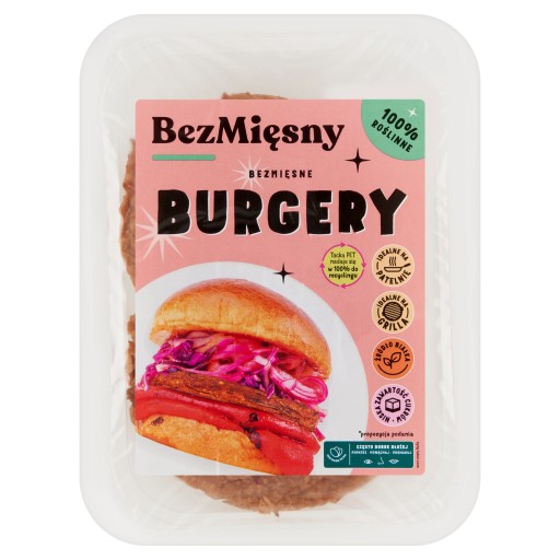 Bezmäsité hamburgery 200g Bezmäsité