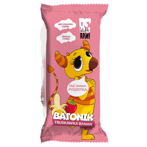Buďte Raw! Detská tyčinka Jahoda-banán 25 g