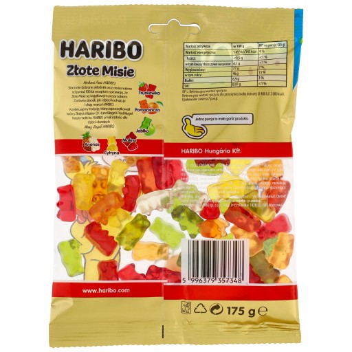 Haribo Golden Teddy Bears ovocné želé 175 g