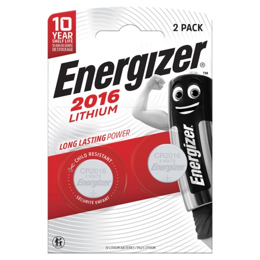 Energizer CR2016 lítiové batérie 2 ks.