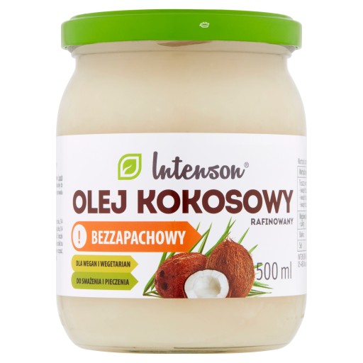 Rafinovaný kokosový olej Intenson 500 ml