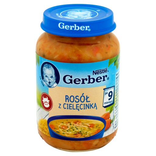Gerber Kuracia polievka s teľacím mäsom pre bábätká po 9. mesiaci 190 g