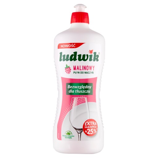 Ludwik - Prostriedok na umývanie riadu, malina - 900 g