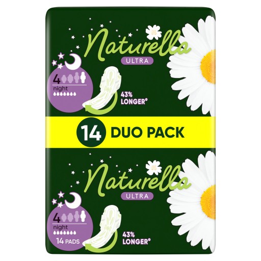 NATURELLA Ultra Night Hygienické vložky s krídelkami 14 ks.