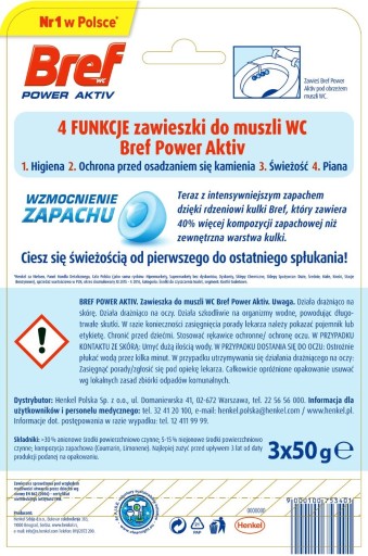 Bref Power Aktiv - Set, 3 WC kocky - Ocean