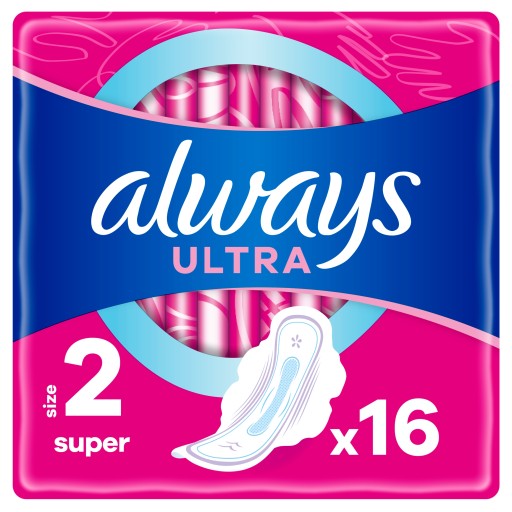 VŽDY Ultra Super Plus hygienické vložky 16 ks.