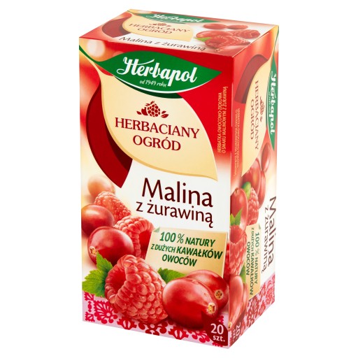 HERBAPOL Tea Garden Čaj Malina - Brusnica 20tb