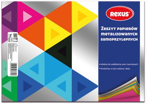 Farebný papier Rexus A4 8 listov