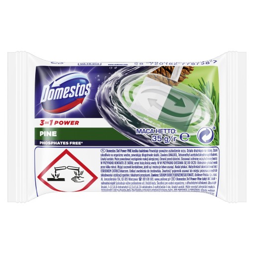 Domestos 3v1 WC blok borovica 35 g náplň