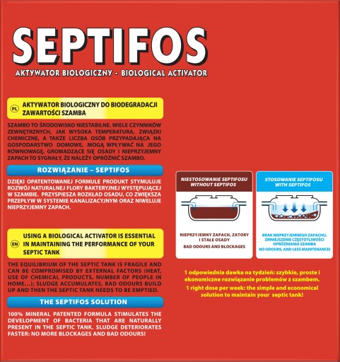 SEPTIFOS 450G/balenie 18 kusov/1 vrecúško