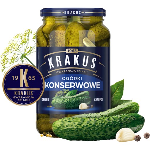 Nakladané uhorky Krakus 920g