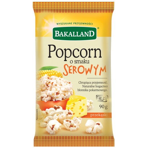 BAKALLAND Syrové pukance do mikrovlnky 90 g