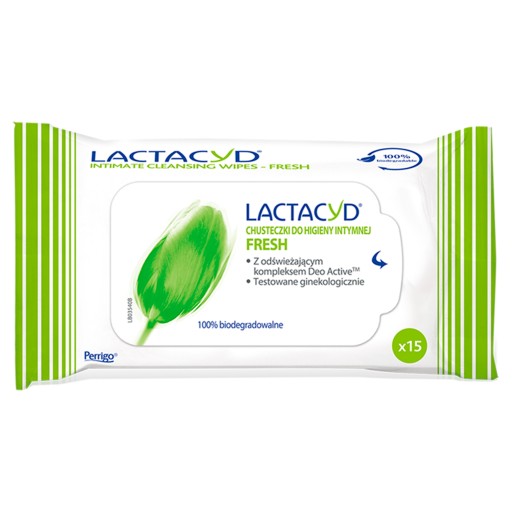 Lactacyd Fresh Int hygienické obrúsky 15 ks.