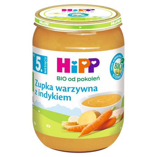 HiPP BIO Zeleninová polievka s morkou po 5 mesiacoch 190 g