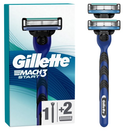 GILLETTE holiaci strojček MACH3 START + 2 NÁPLŇKY