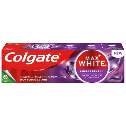 COLGATE PASTE 75ML MAX BIELA FIALOVÁ REVEAL