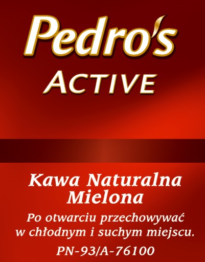 Pedro's Active Mletá káva 100 g
