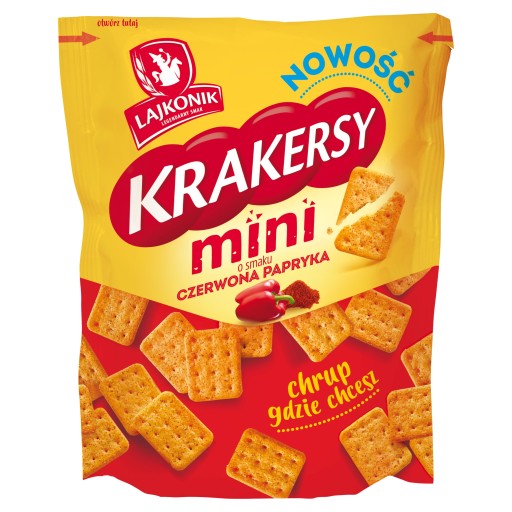 Lajkonik Mini krekry červená paprika 100g
