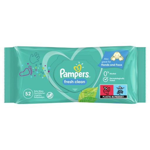 Ošetrujúce obrúsky Pampers Fresh Clean 52 ks