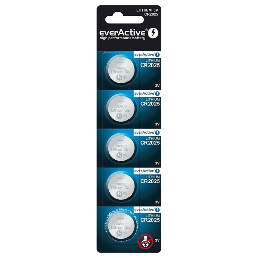 everActive CR2025 lítiová batéria CR 2025 5 ks.