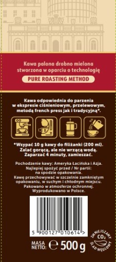 Mletá káva Astra, jemná, TRADIČNÁ, 500 g