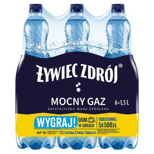 Żywiec Zdrój pramenitá plynová voda 6 x 1,5 l