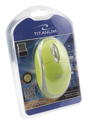 Bezdrôtová myš TITANUM Condor 3D, zelená