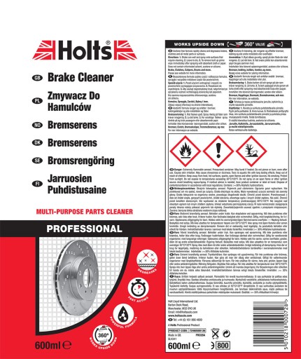ATAS BRZDOVÝ ČISTIČ SPREJ 600ML HOLTS BRZDA